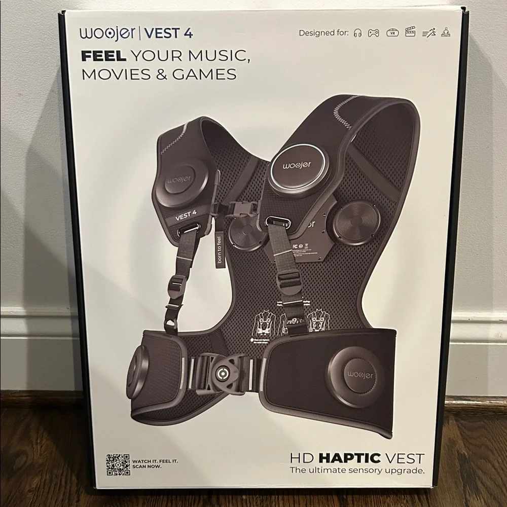 AMAZING! Woojer HD Haptic Vest 4! Like New! Only Tried Once!